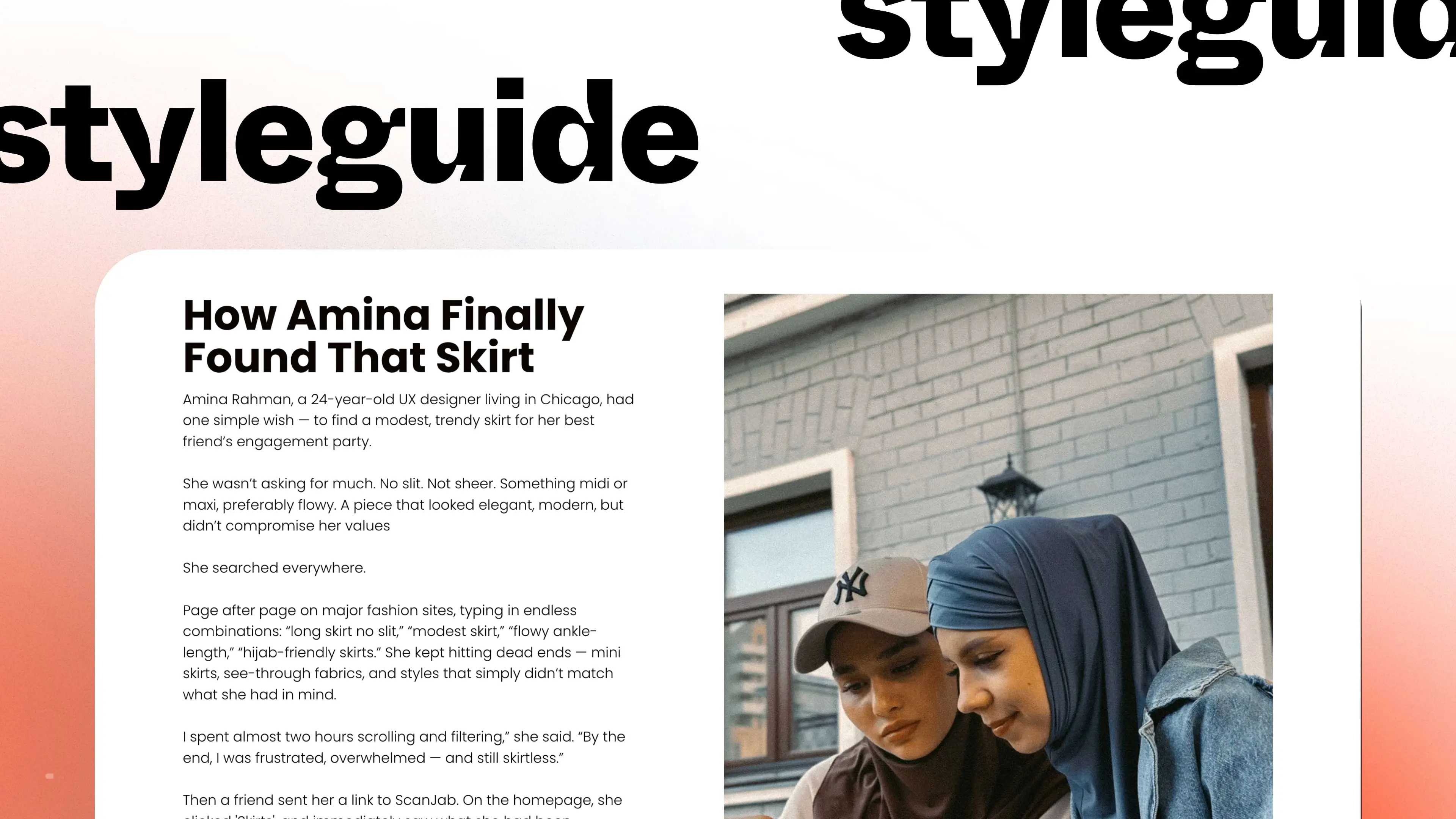 Case banner (mobile version)